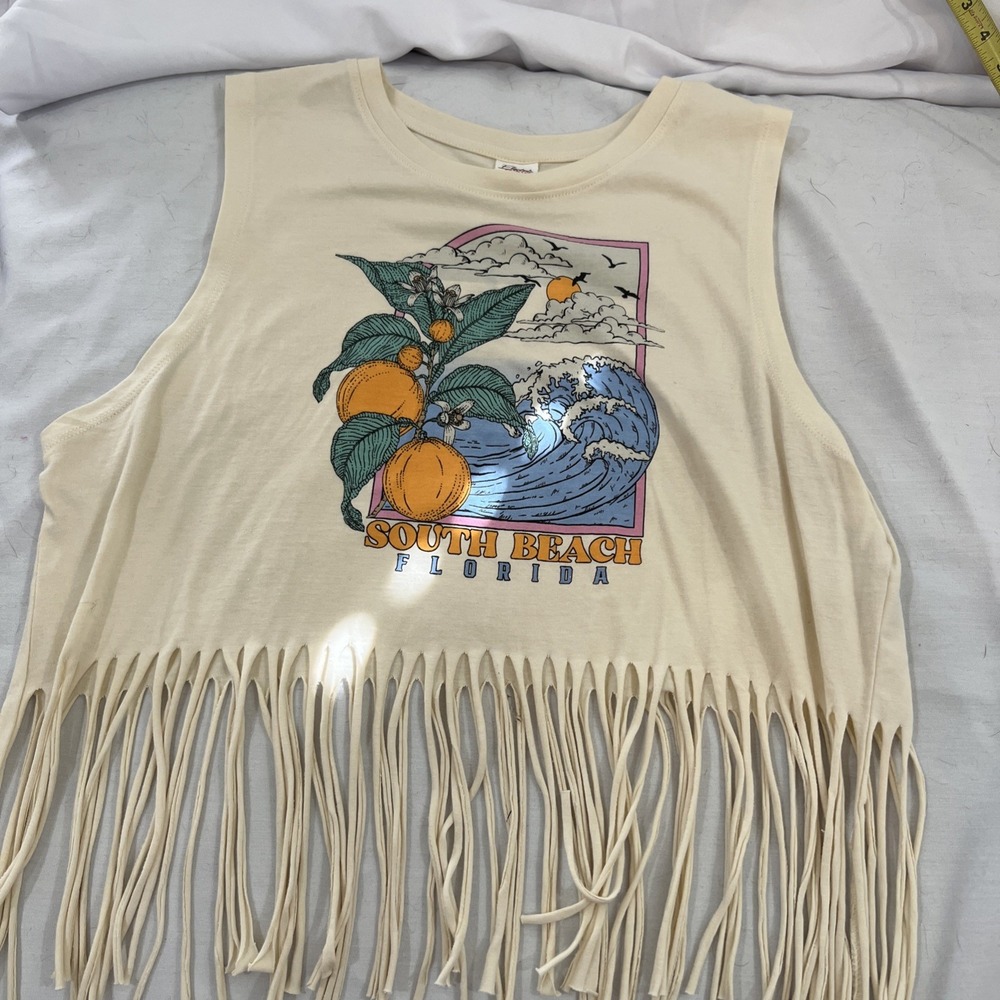 South Beach Miami‎ Florida Coastal Graphic Tee | Beachwear vintage tassel 164